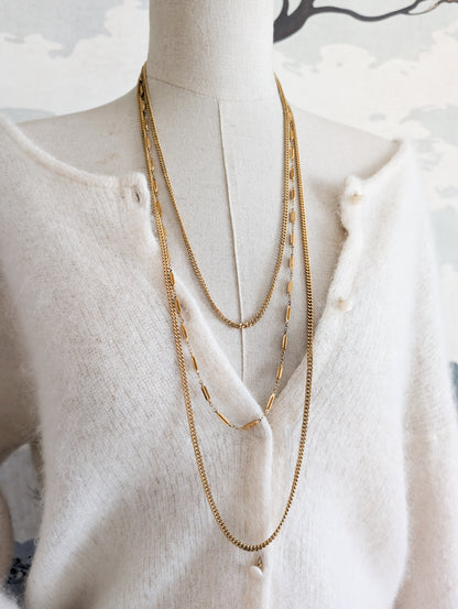 Collier Multirangs Monet 70's