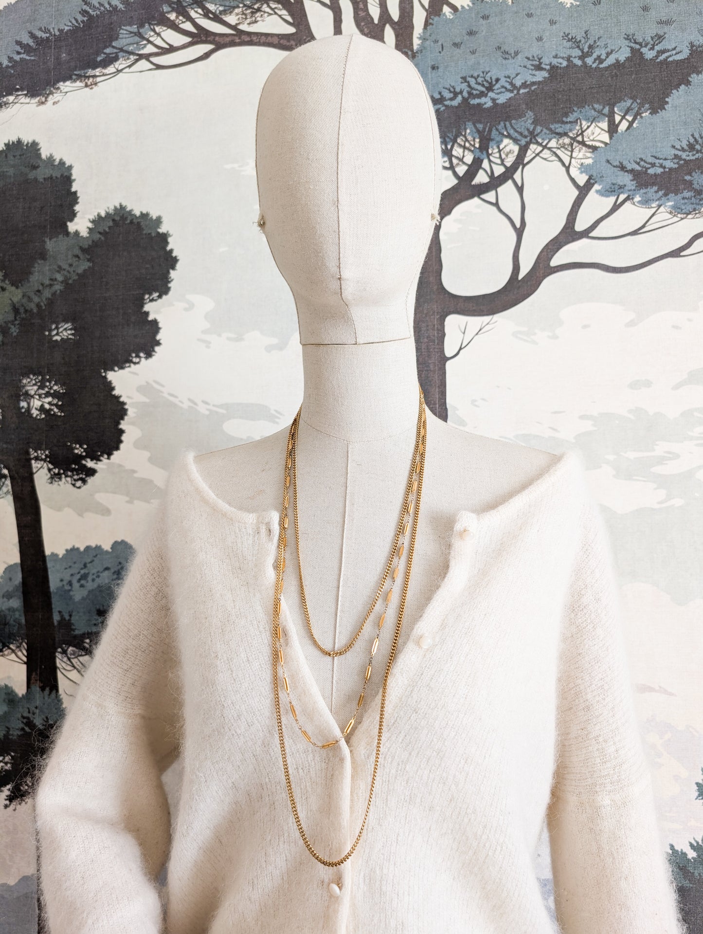 Collier Multirangs Monet 70's