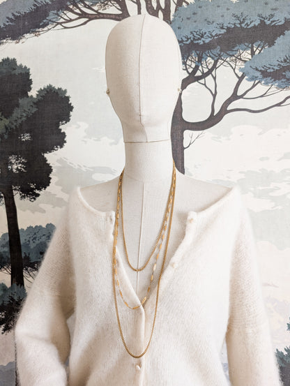 Collier Multirangs Monet 70's