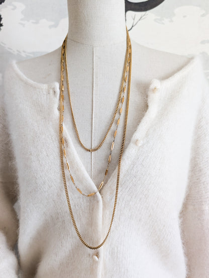 Collier Multirangs Monet 70's