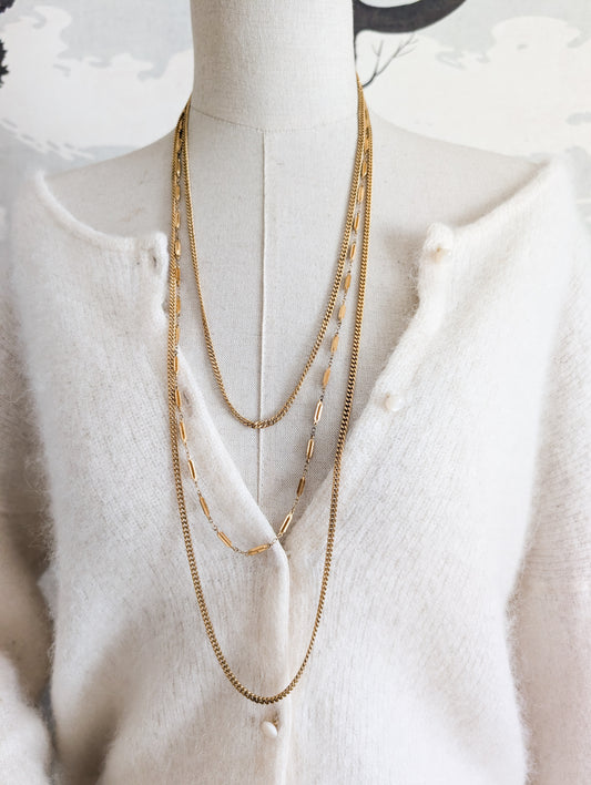 Collier Multirangs Monet 70's