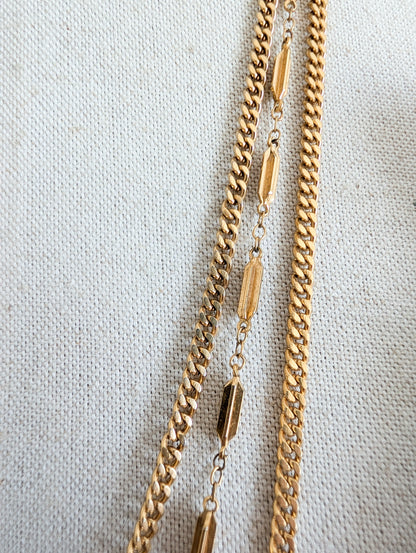 Collier Multirangs Monet 70's