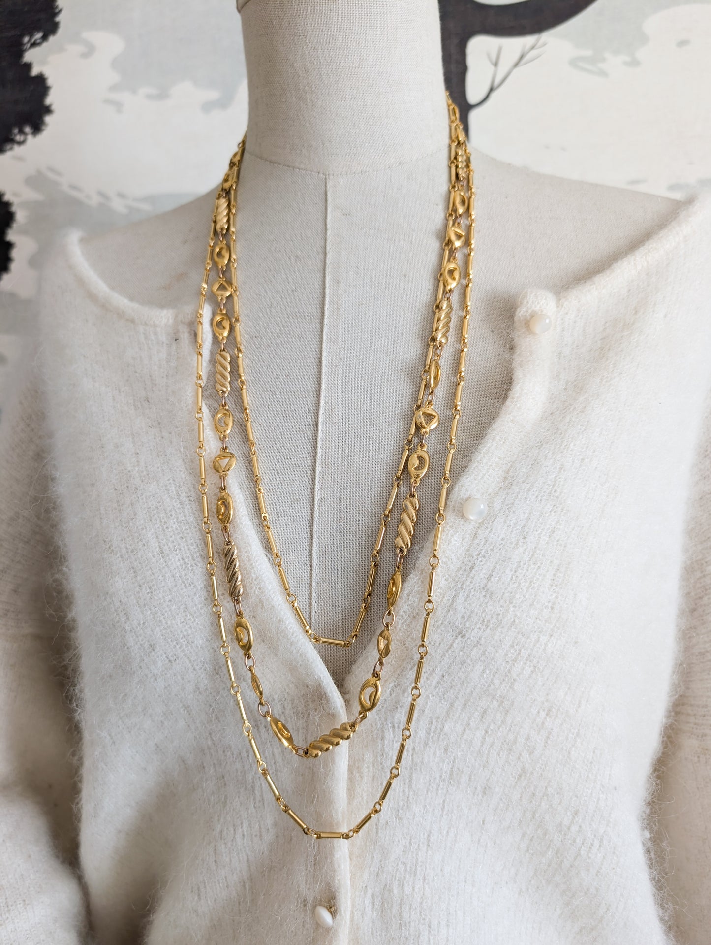 Collier Multirangs 70's