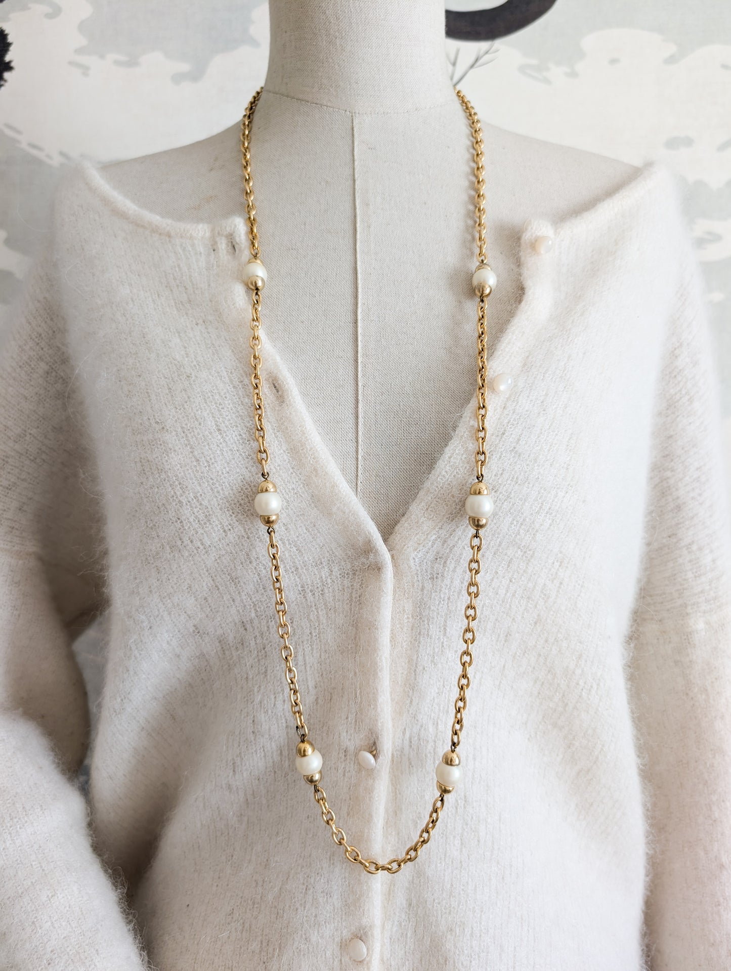 Sautoir perles 70's