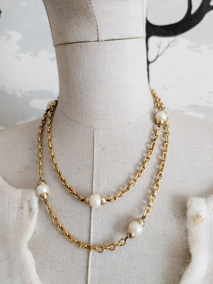 Sautoir perles 70's
