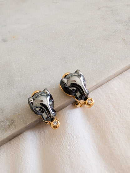 Boucles à clips panthères