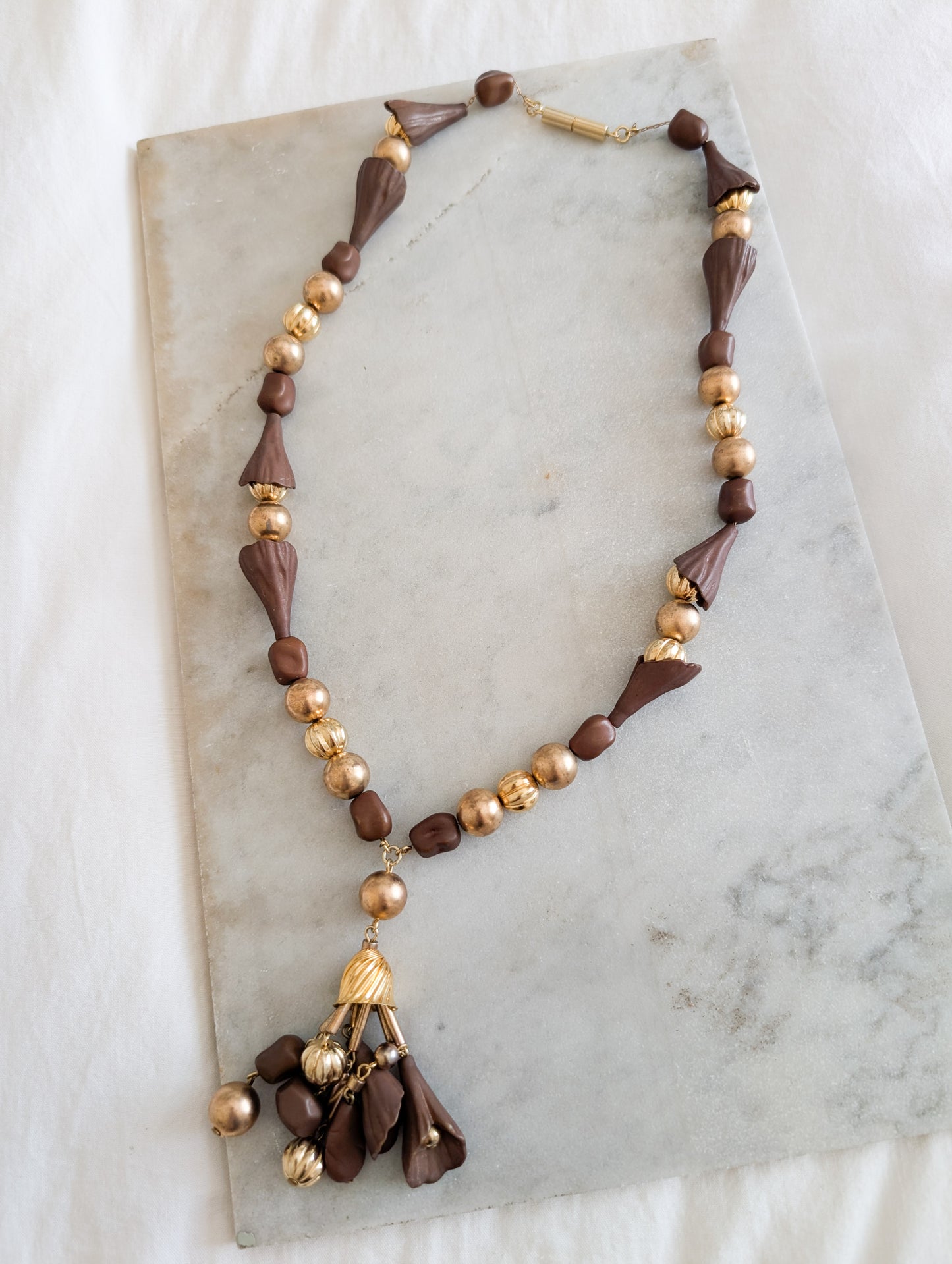 Long collier de perles 70's
