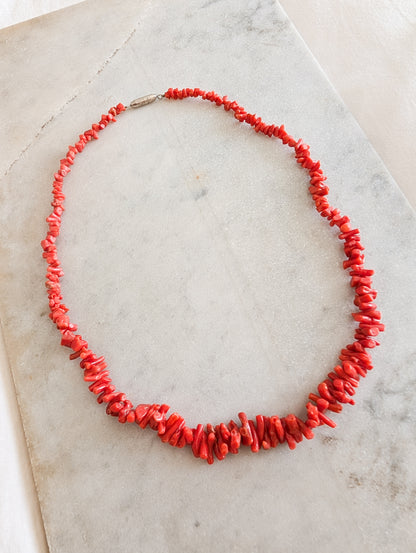 Collier en corail véritable 50/60's