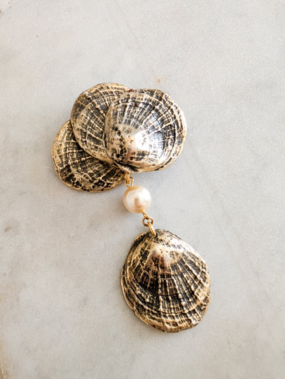 Grande broche coquillage Charlie Laure