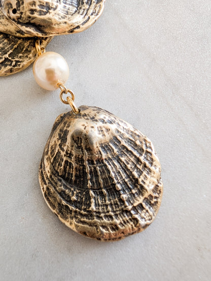 Grande broche coquillage Charlie Laure