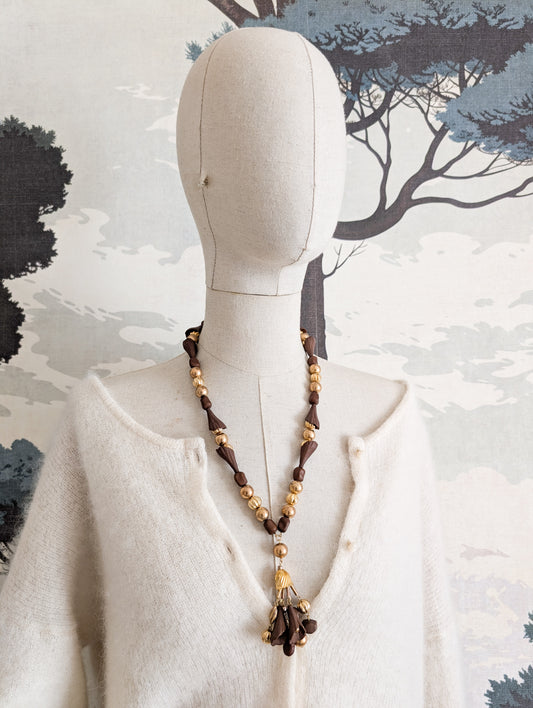 Long collier de perles 70's