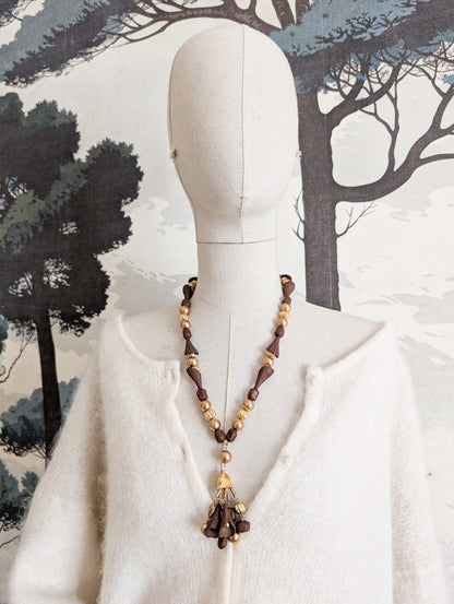 Long collier de perles 70's
