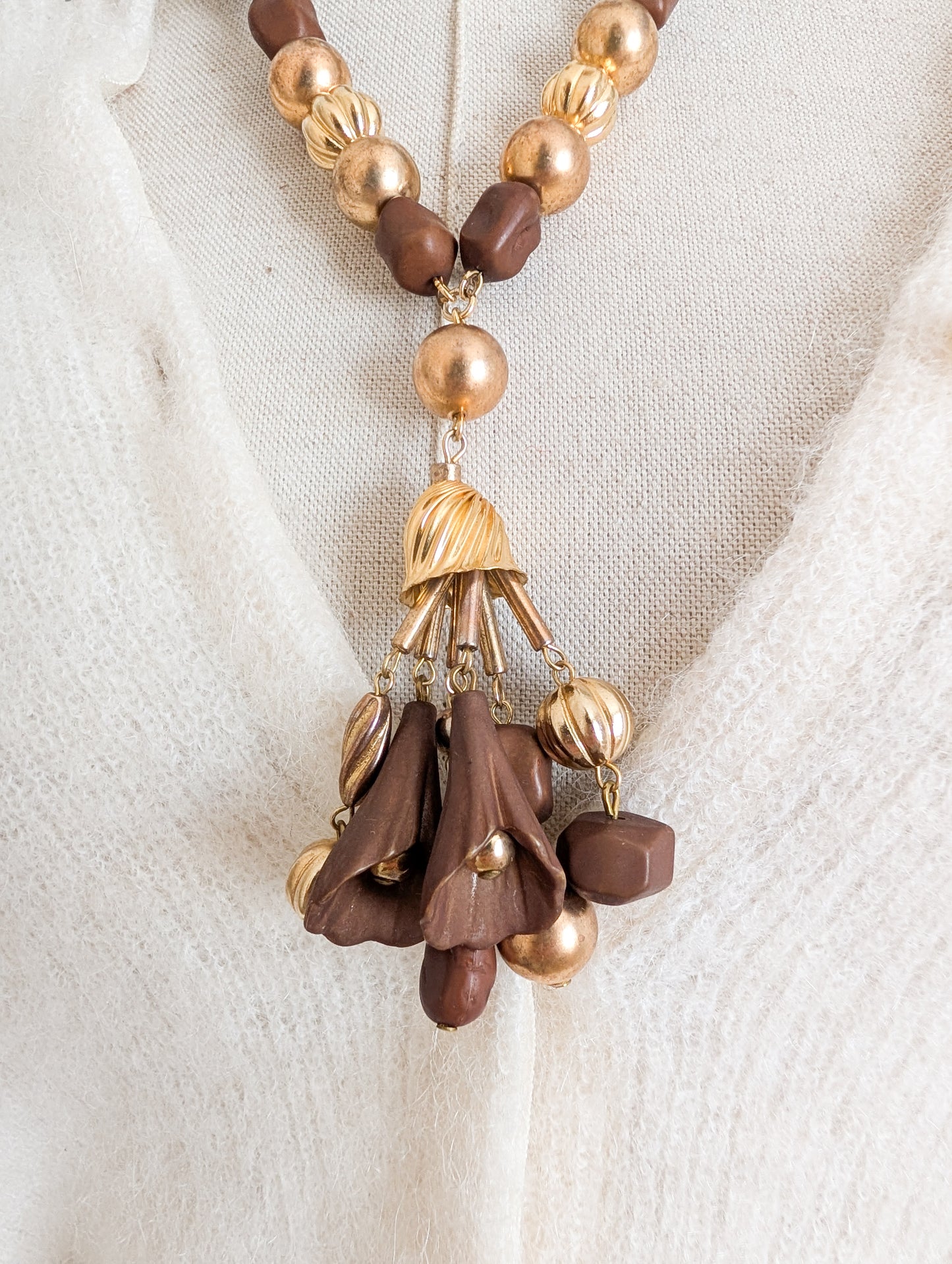 Long collier de perles 70's