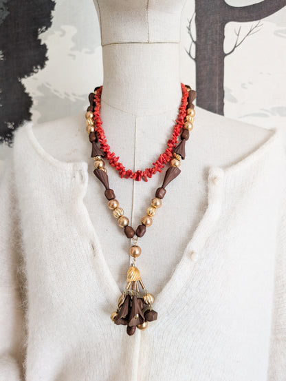 Long collier de perles 70's