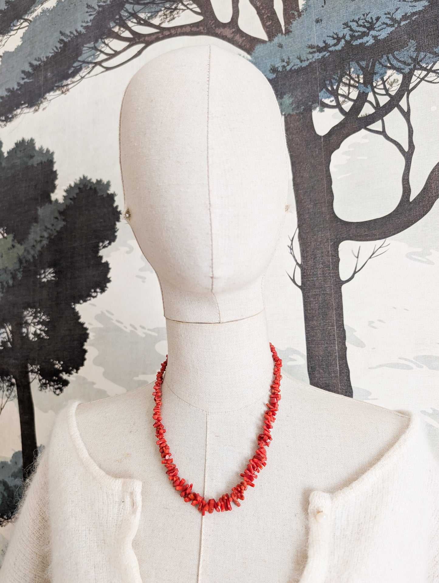 Collier en corail véritable 50/60's