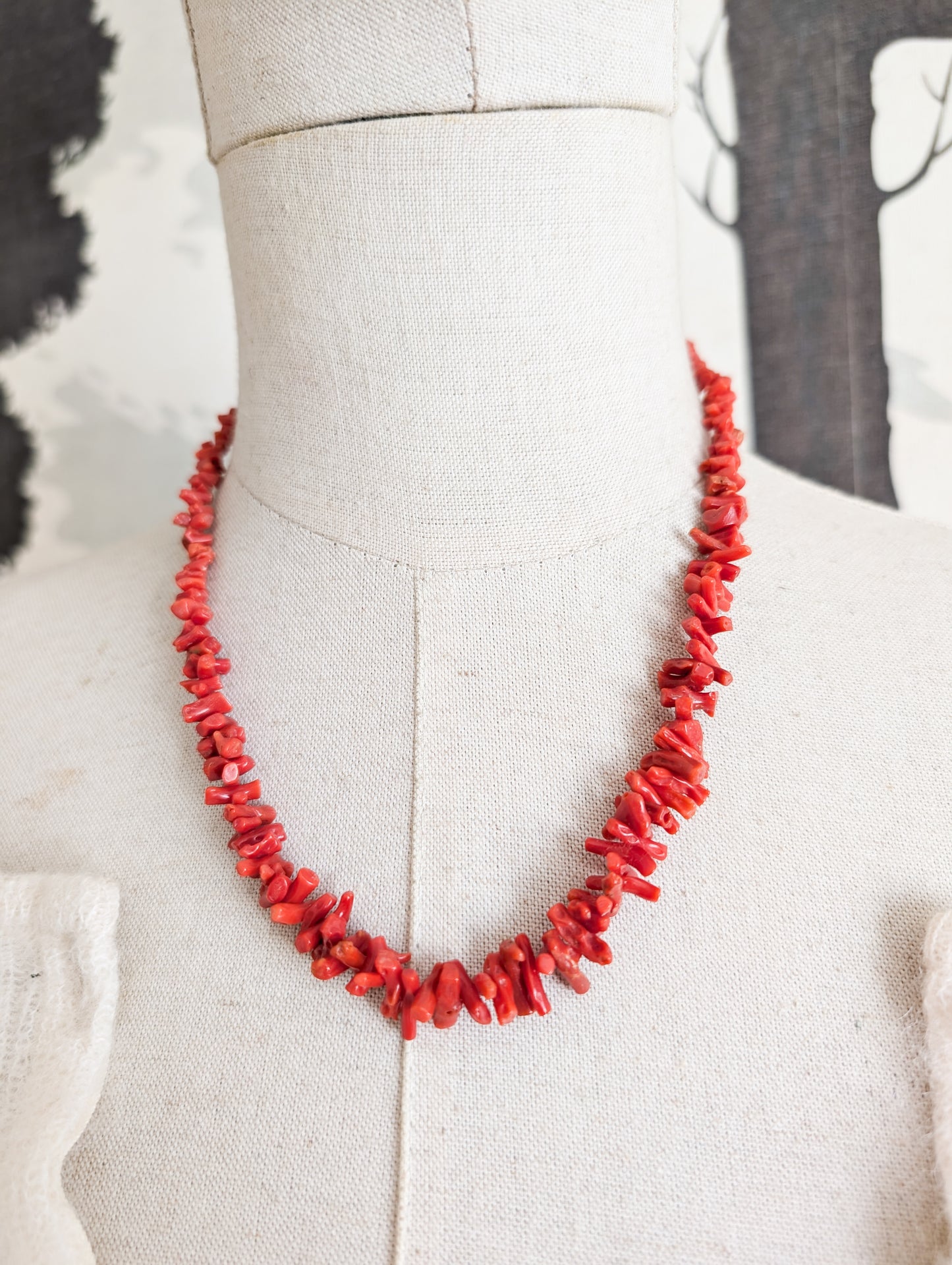 Collier en corail véritable 50/60's