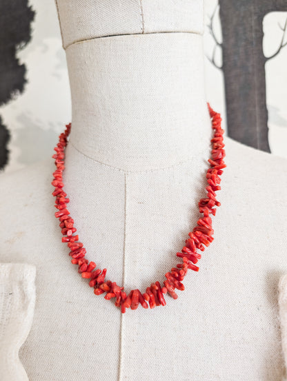 Collier en corail véritable 50/60's