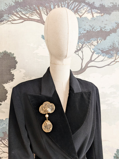 Grande broche coquillage Charlie Laure