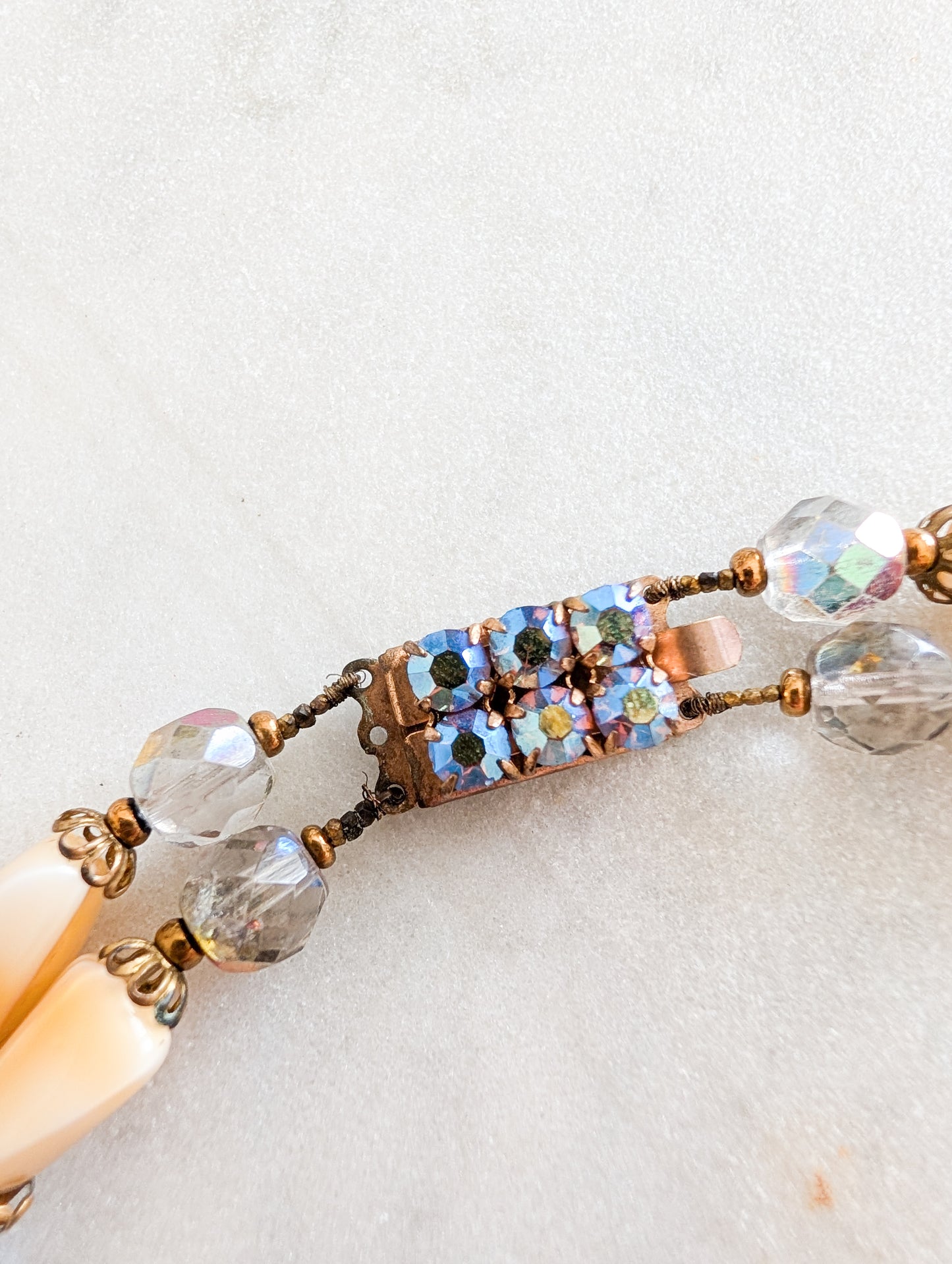 Collier en verre 50's/60's