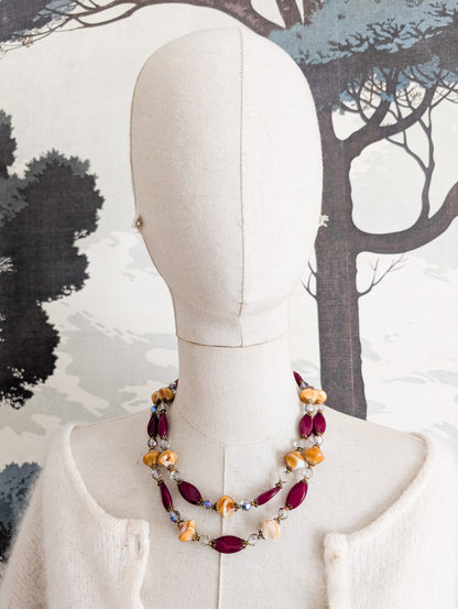 Collier en verre 50's/60's