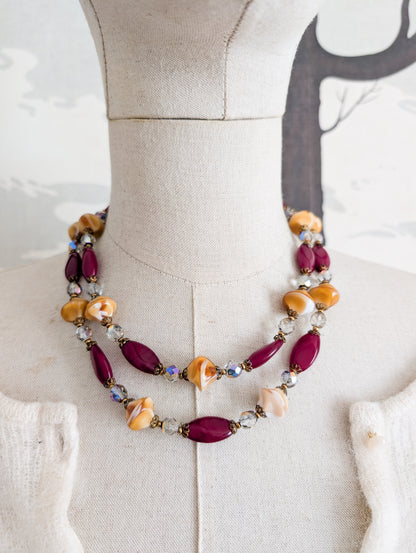 Collier en verre 50's/60's