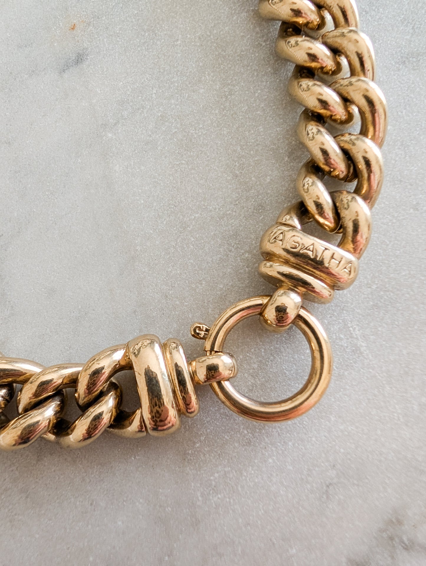 Collier gourmette Agatha