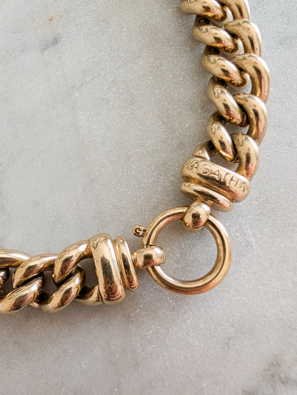 Collier gourmette Agatha