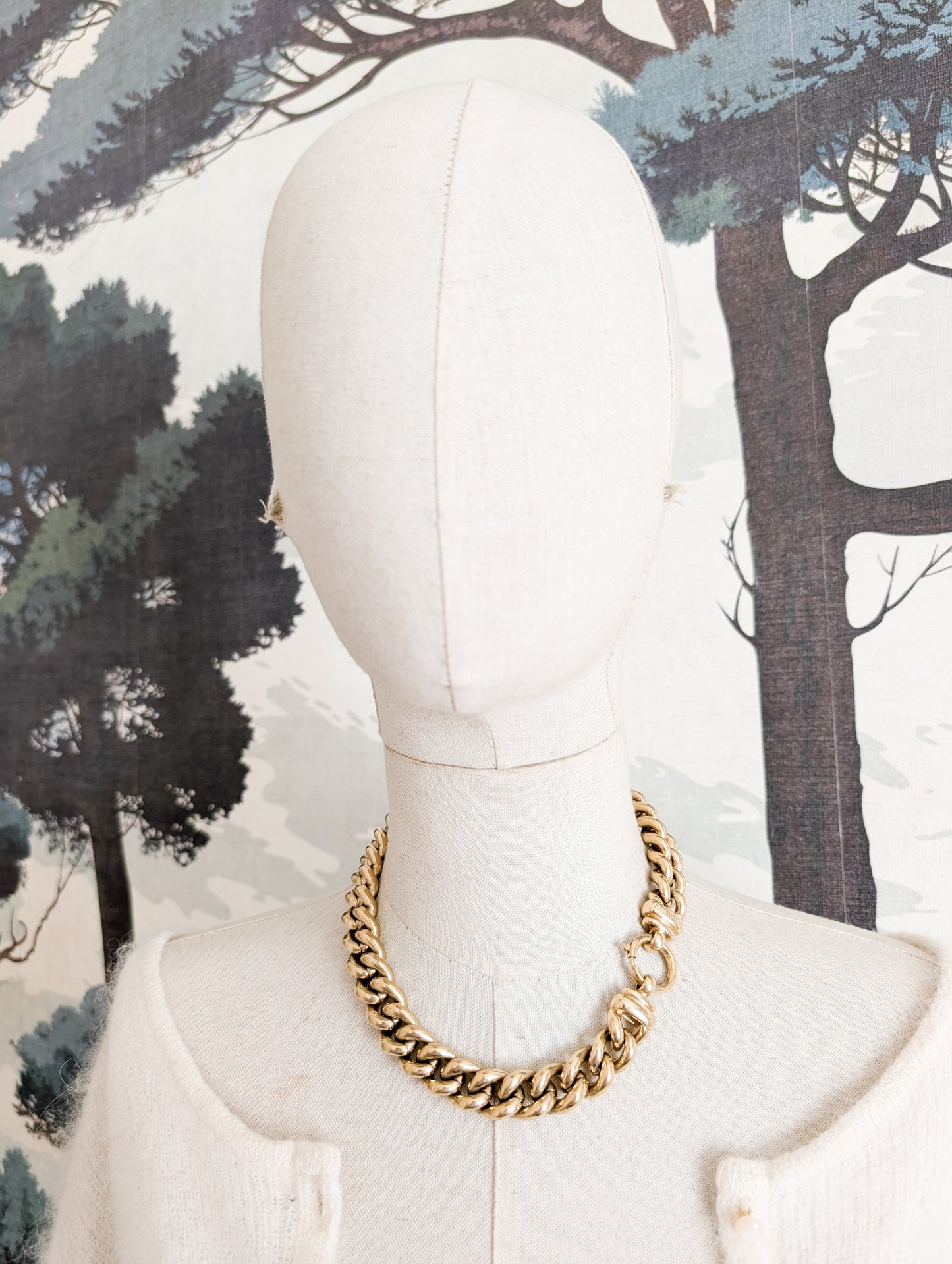 Collier gourmette Agatha