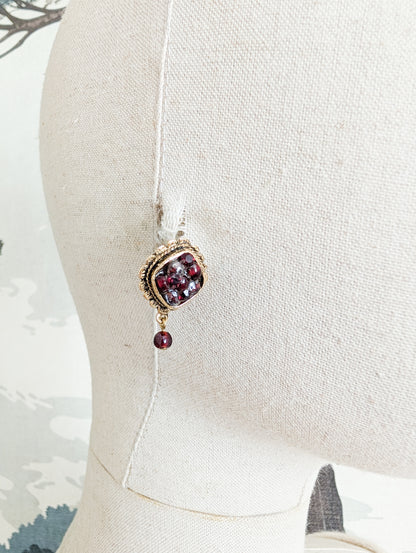 Boucles oreilles percées perles de verre