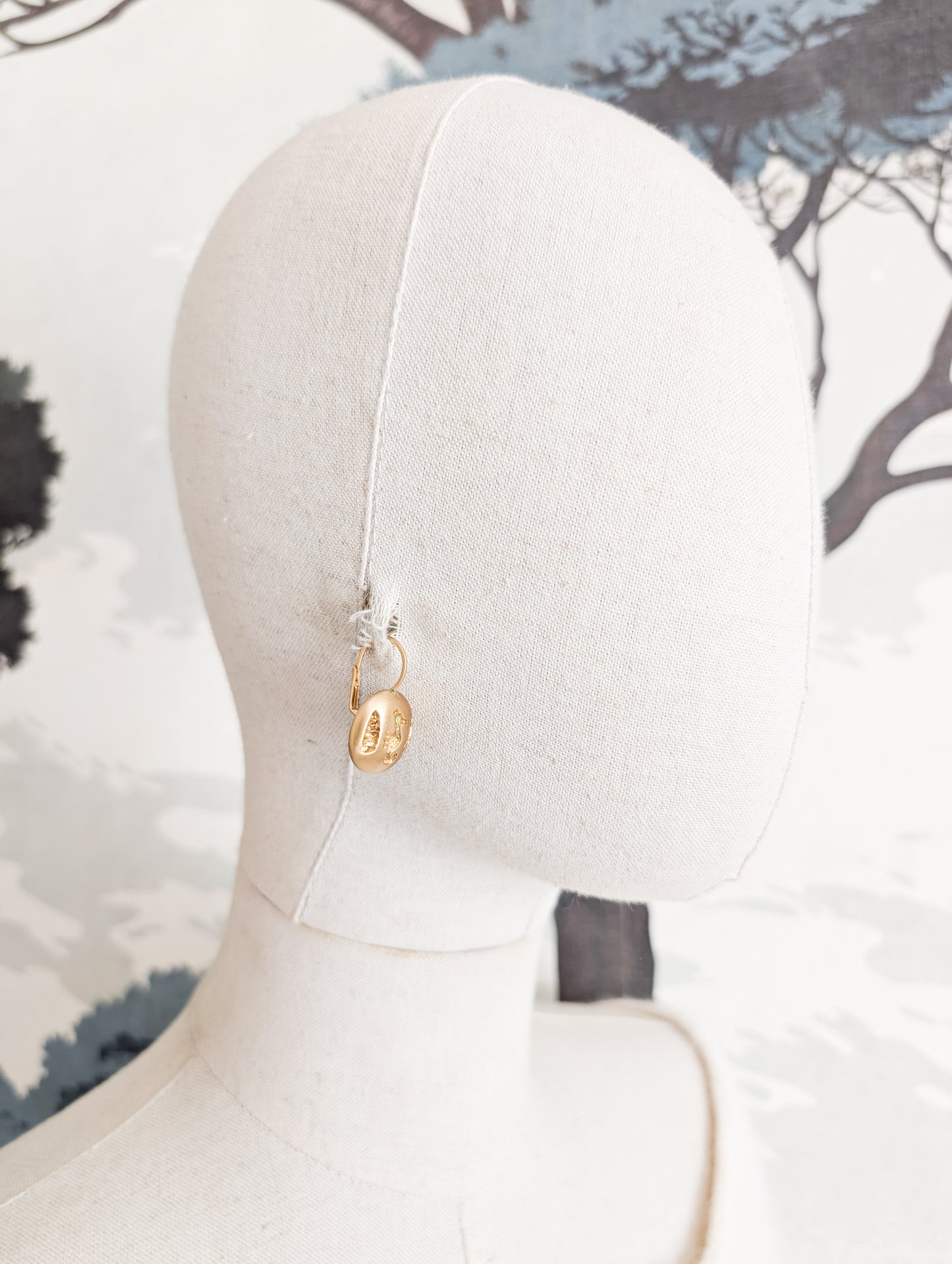 Boucles coquillages oreilles percées