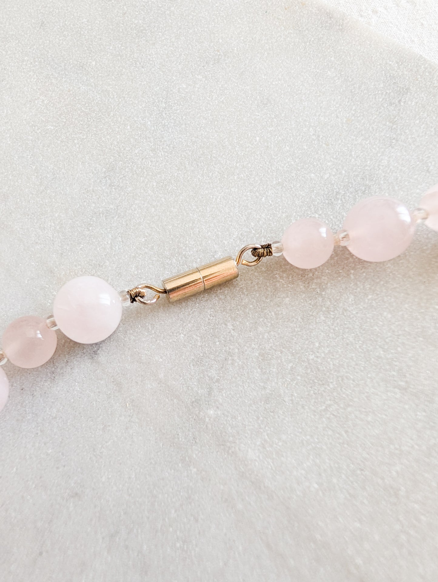 Collier en Quartz rose