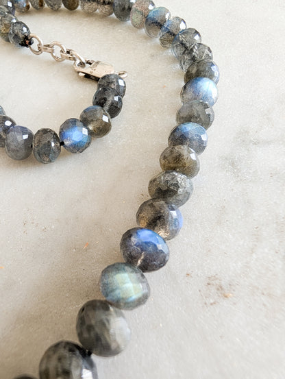 Collier de perles de Labradorite