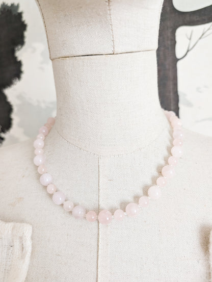 Collier en Quartz rose