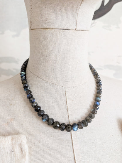 Collier de perles de Labradorite