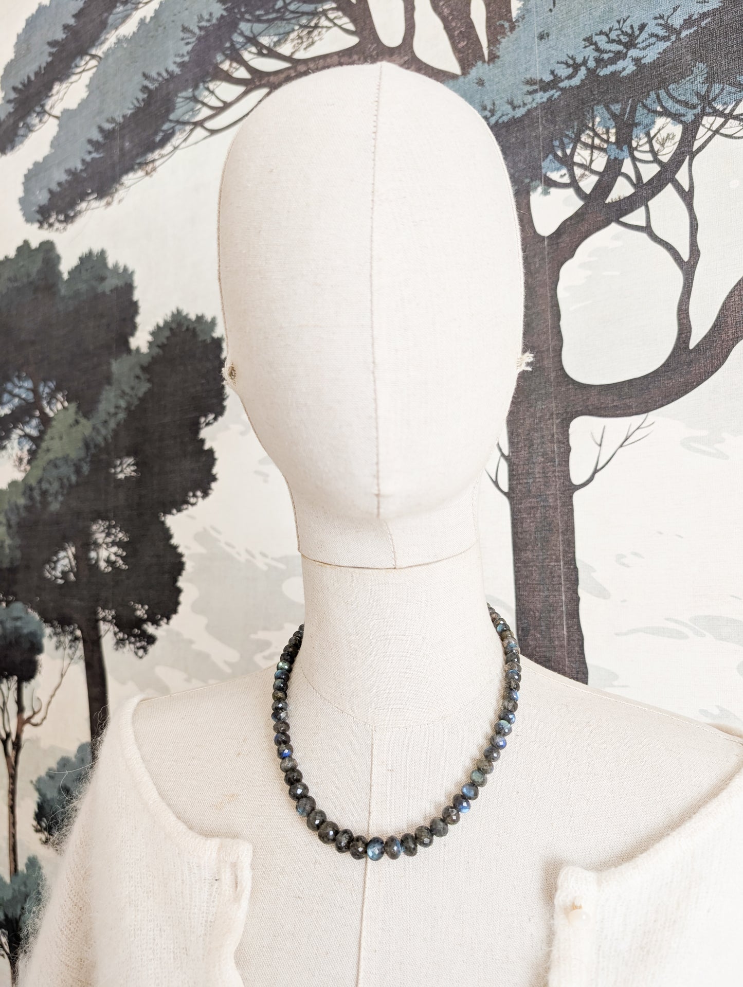 Collier de perles de Labradorite