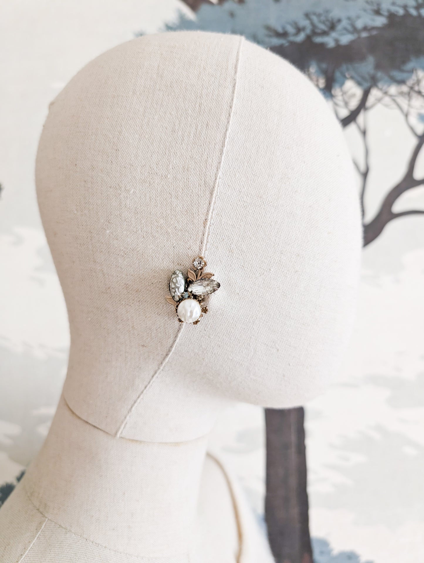 Boucles d'oreilles ameicaines fleurs années 50