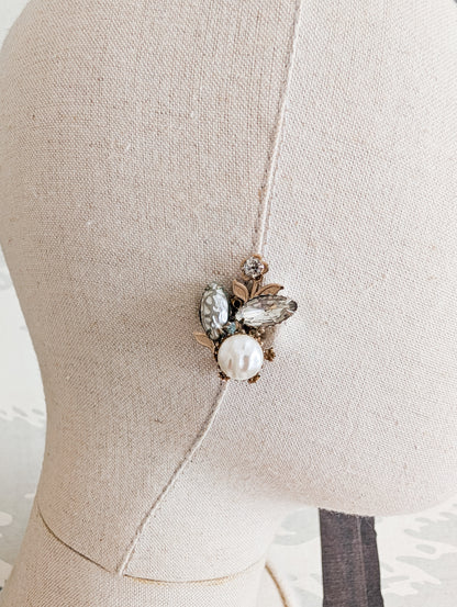 Boucles d'oreilles ameicaines fleurs années 50