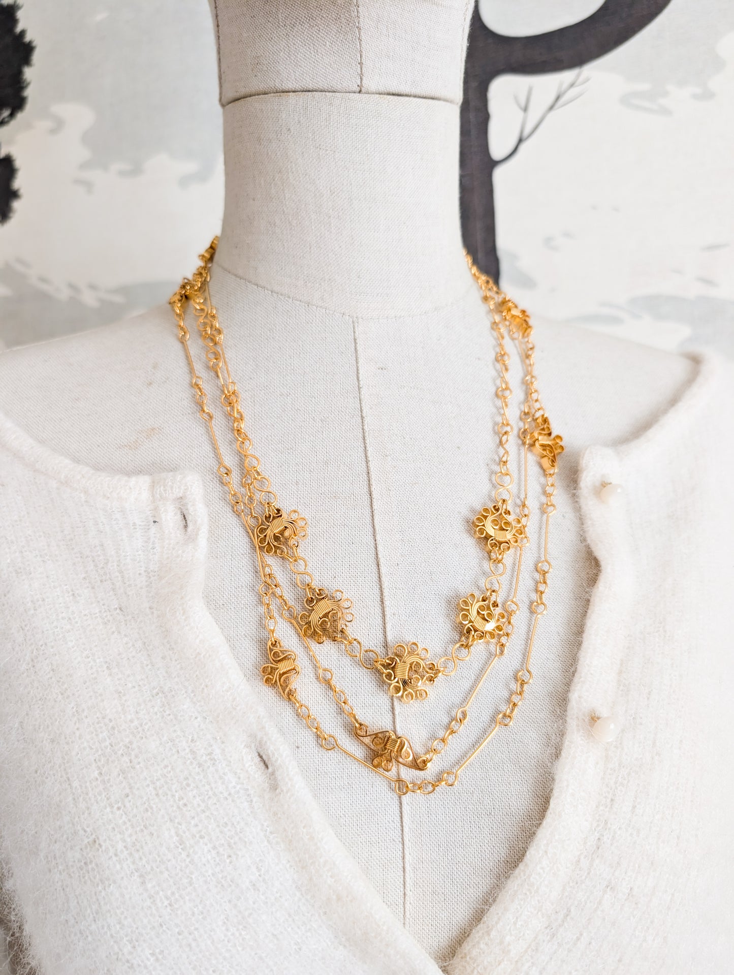 Collier maille filigrane Corocraft