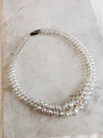 Collier en verre 50's