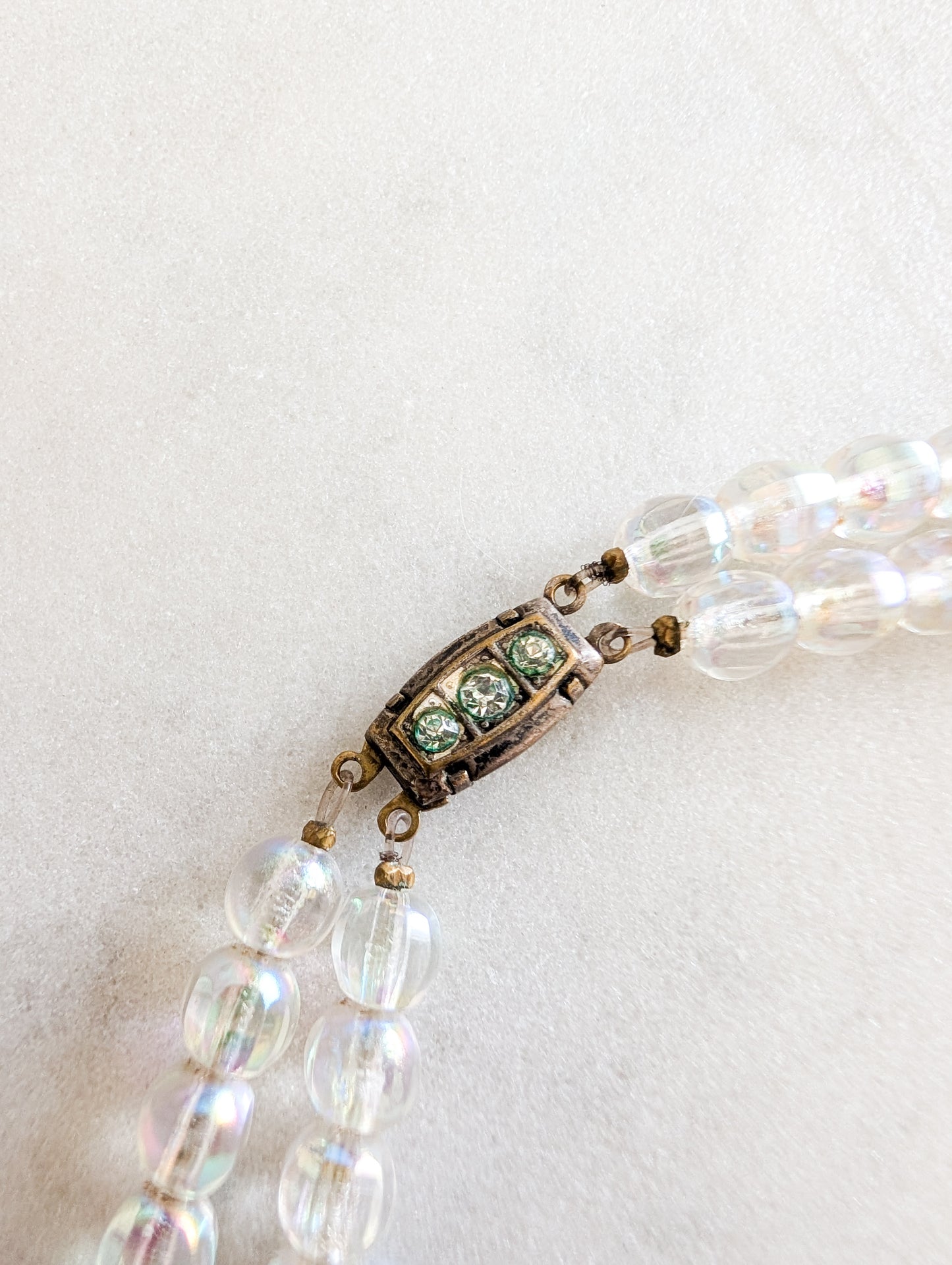 Collier en verre 50's