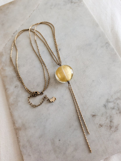 Collier perle verre Agatha