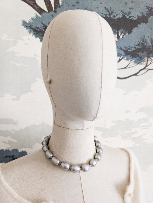 Collier de perles argent Agatha