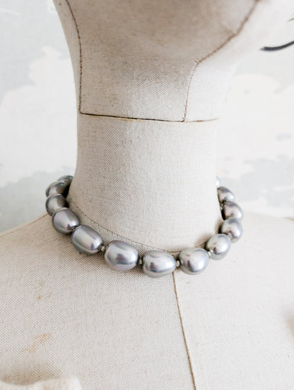 Collier de perles argent Agatha