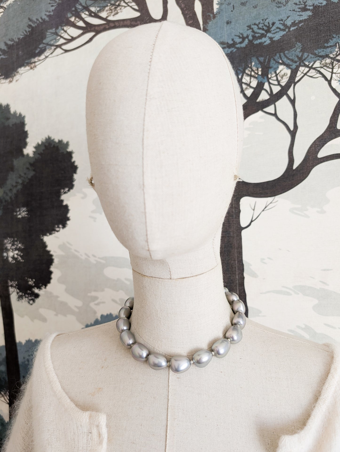 Collier de perles argent Agatha