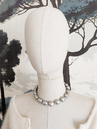 Collier de perles argent Agatha