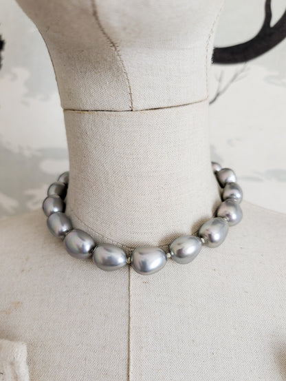 Collier de perles argent Agatha