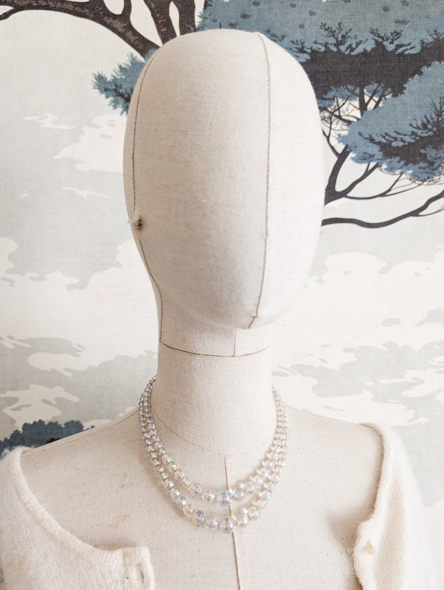 Collier en verre 50's