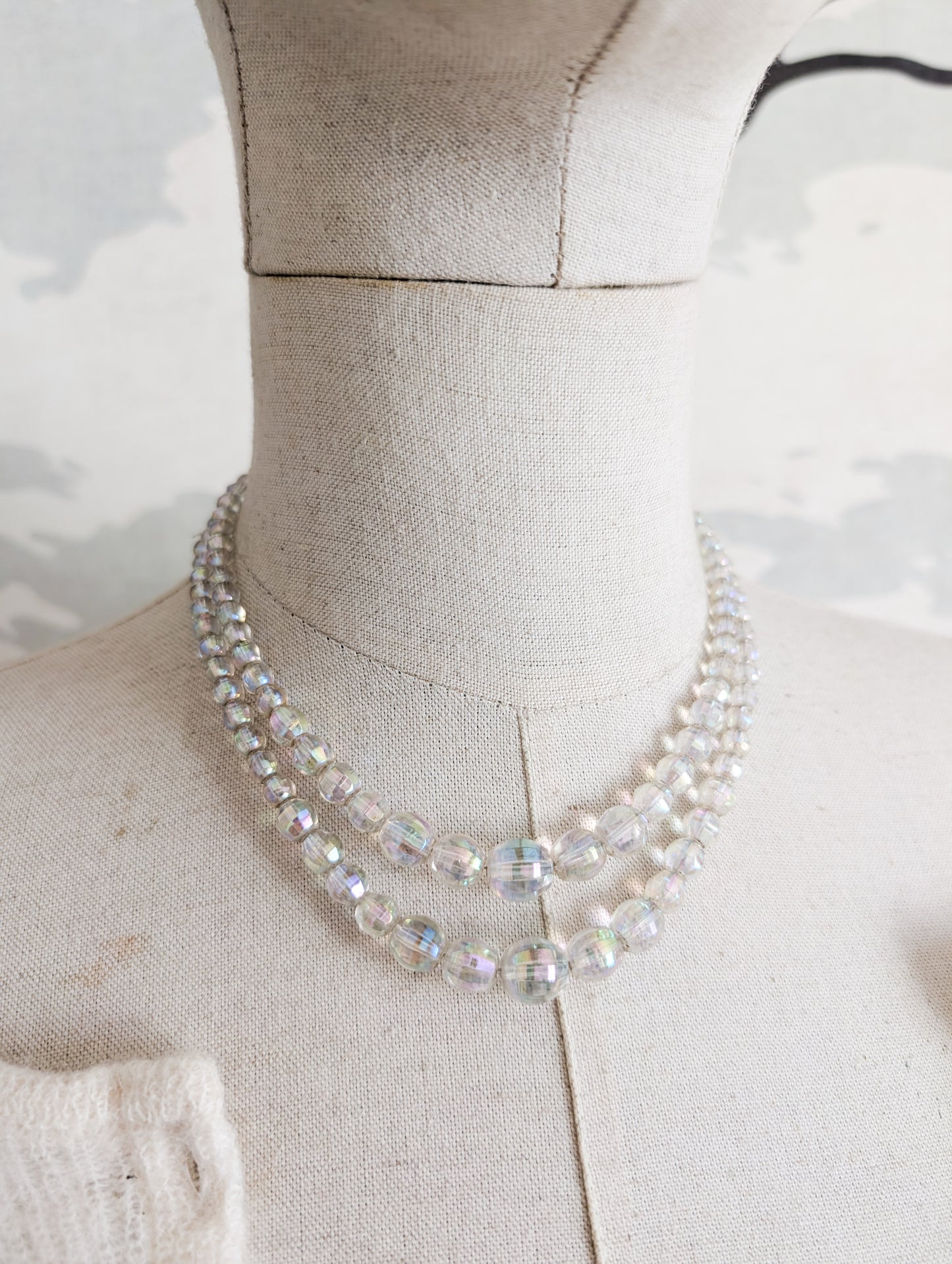 Collier en verre 50's