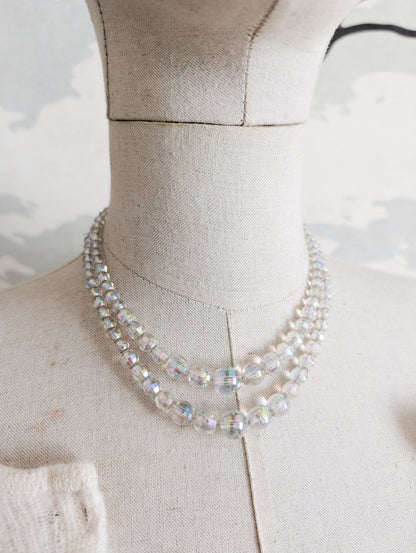 Collier en verre 50's