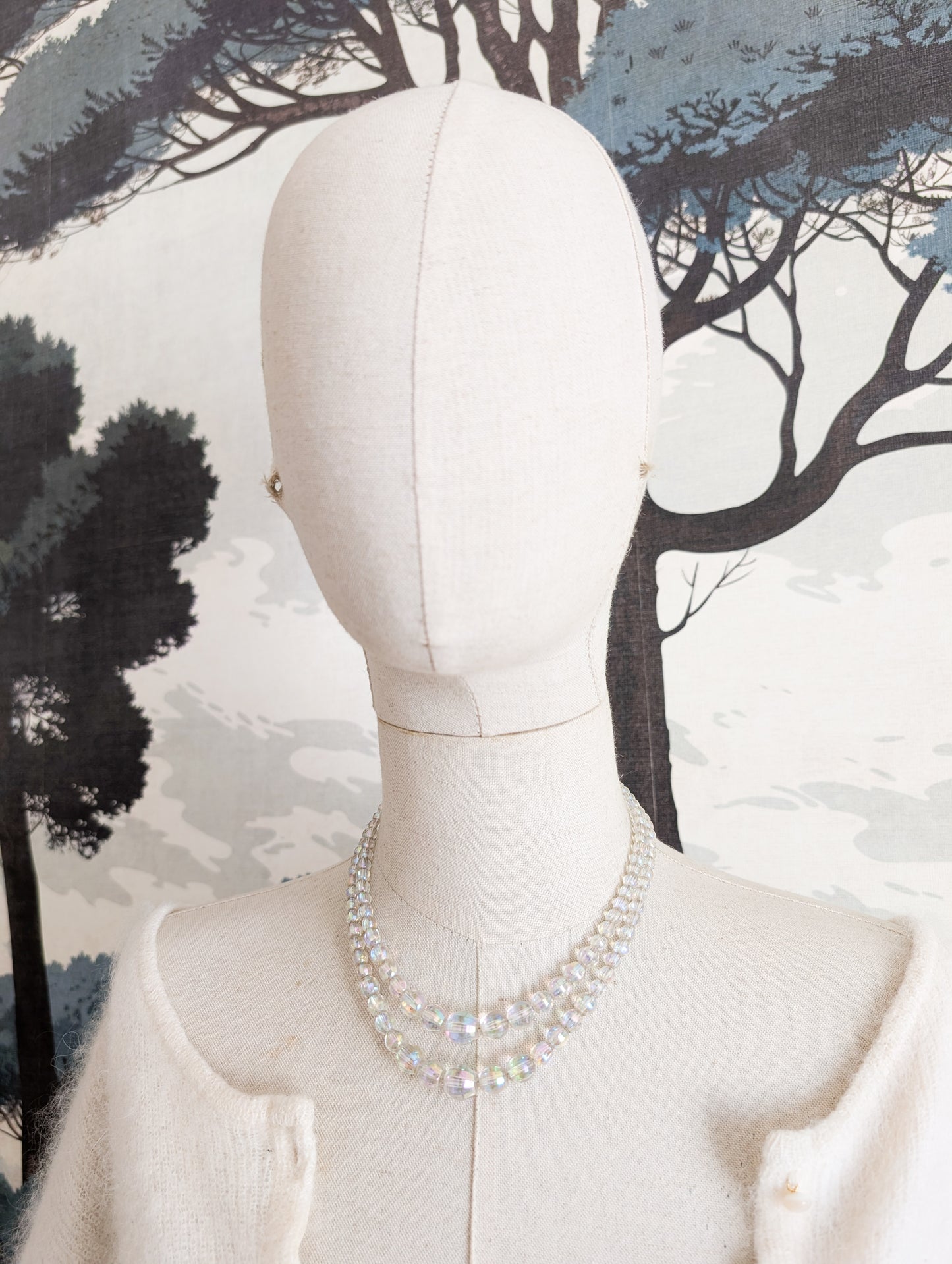 Collier en verre 50's